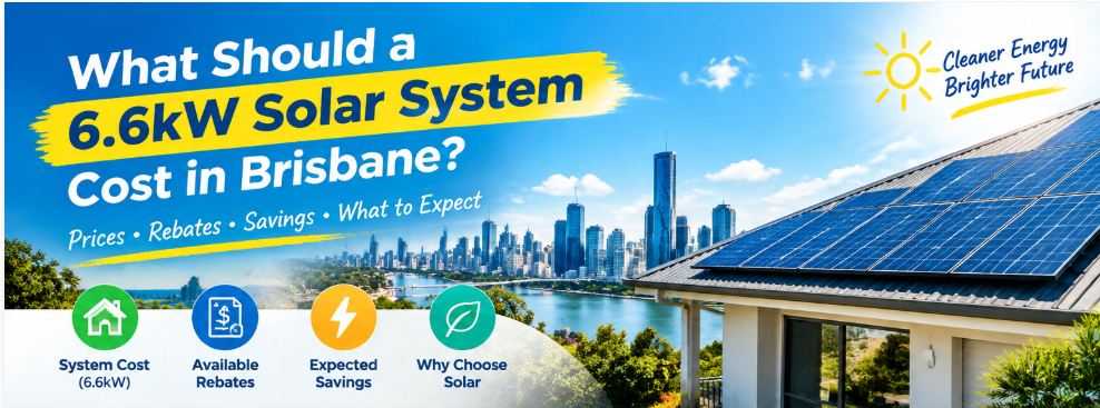6.6kW Solar System Cost in Brisbane (2026 Price Guide)